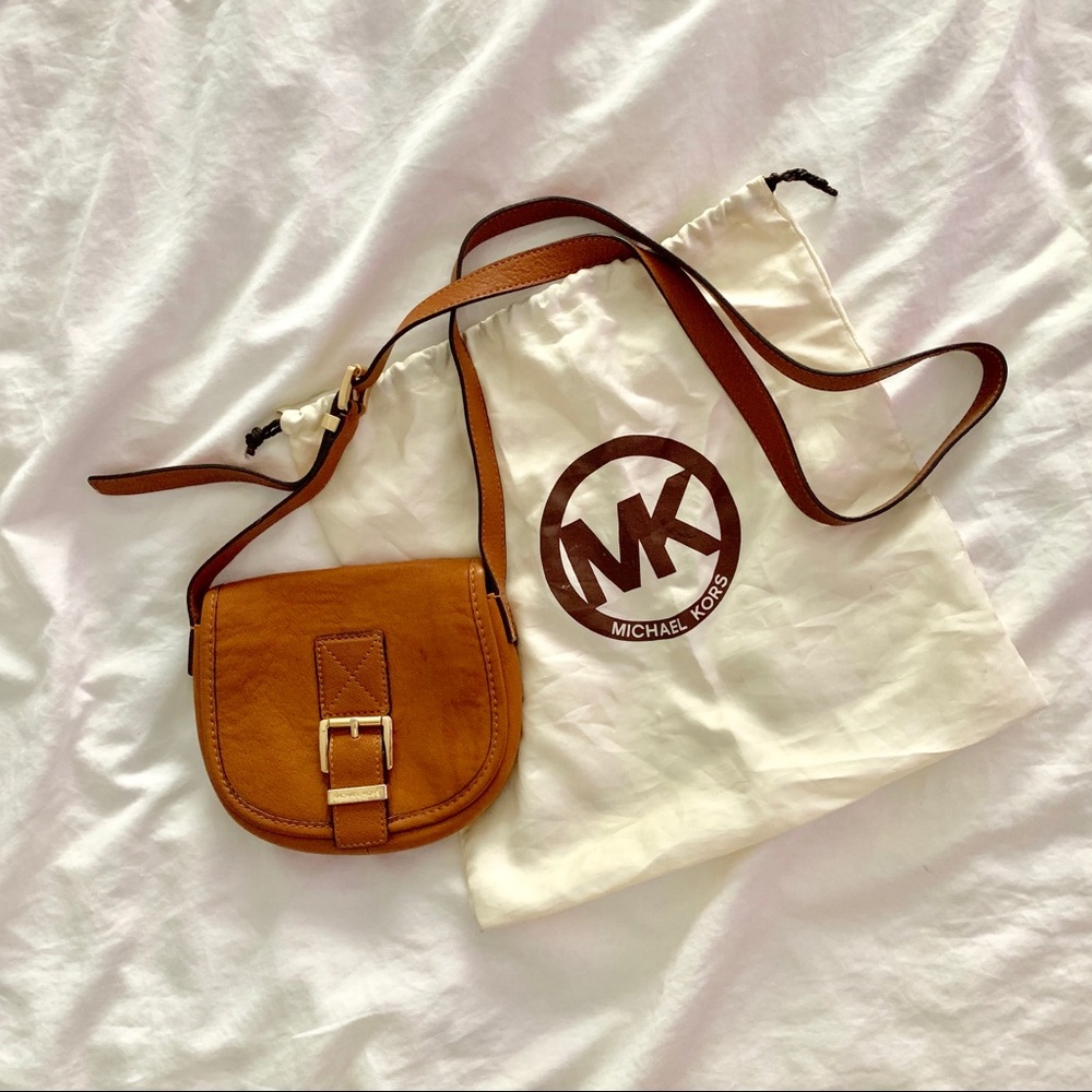 Michael Kors Light Brown Crossbody Bag